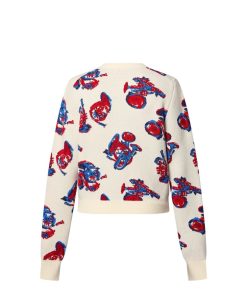 Donna Louis Vuitton Maglieria | Cardigan Con Motivo Trumpet In Jacquard