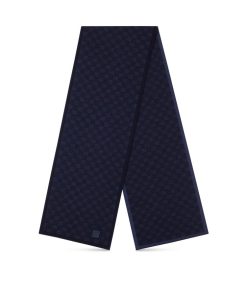 Uomo Louis Vuitton Sciarpe | Sciarpa Neo Petit Damier Blu Marine