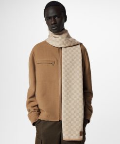 Uomo Louis Vuitton Sciarpe | Sciarpa Neo Petit Damier Beige