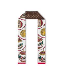 Donna Louis Vuitton Foulard In Seta E Bandeaux | Bandeau Xmas Vivienne Marrone