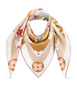 Donna Louis Vuitton Foulard In Seta E Bandeaux | Foulard Lv Unlocked 90