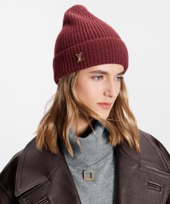 Donna Louis Vuitton Cappelli E Guanti | Berretto Lv Spark Burgundy