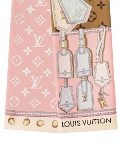 Donna Louis Vuitton Foulard In Seta E Bandeaux | Bandeau Tag Me Beige