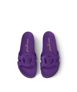 Donna Louis Vuitton Mule E Slider | Mule Bassa Lv Isola Viola