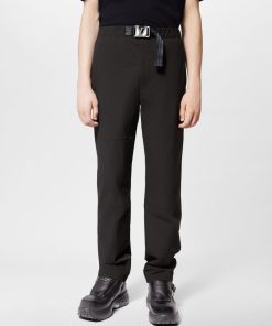 Uomo Louis Vuitton Pantaloni | Pantaloni Sportivi Tecnici Con Fibbia Lv