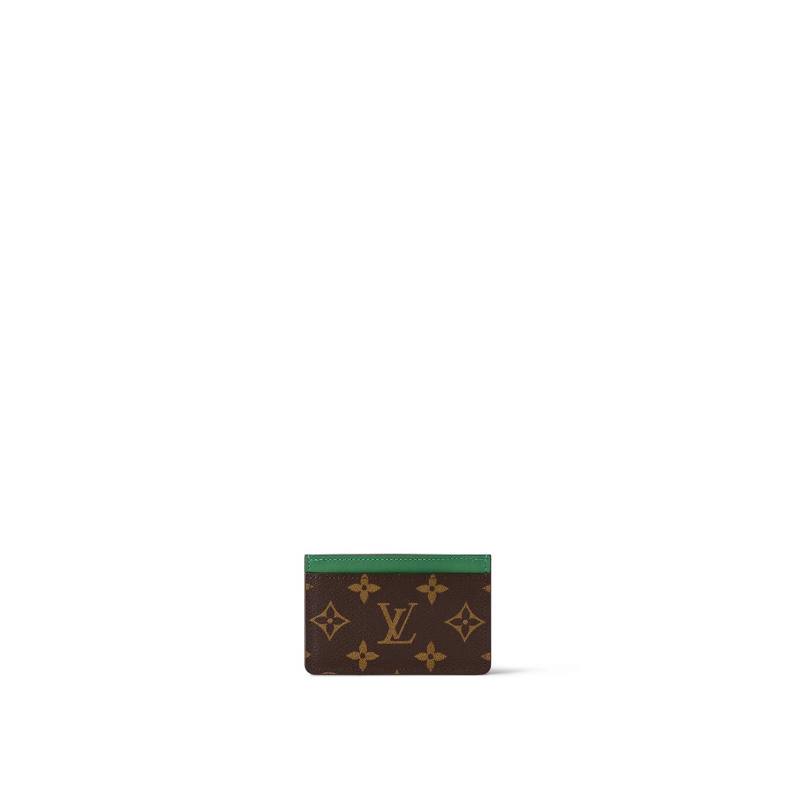 Uomo Louis Vuitton Portacarte E Custodie Per Passaporto | Porta Carte Di Credito Semplice Pm Verde