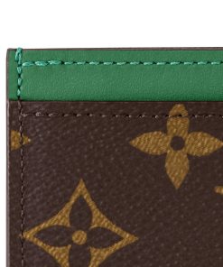 Uomo Louis Vuitton Portacarte E Custodie Per Passaporto | Porta Carte Di Credito Semplice Pm Verde