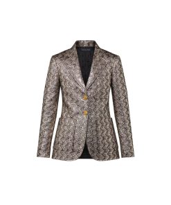 Donna Louis Vuitton Cappotti E Giacche | Blazer Bon Ton Con Motivo Monogram In Lurex