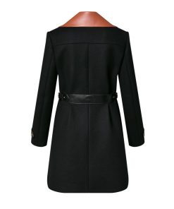 Donna Louis Vuitton Cappotti E Giacche | Cappotto A Trapezio Con Inserto In Pelle