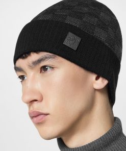 Uomo Louis Vuitton Cappelli E Guanti | Berretto Neo Petit Damier Anthracite