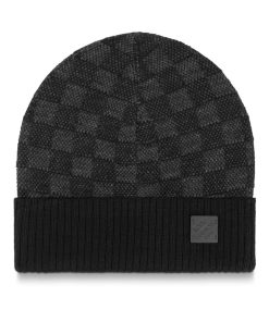 Uomo Louis Vuitton Cappelli E Guanti | Berretto Neo Petit Damier Anthracite