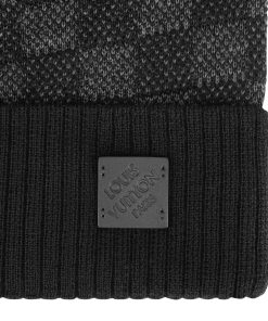 Uomo Louis Vuitton Cappelli E Guanti | Berretto Neo Petit Damier Anthracite