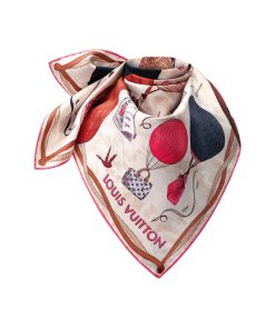 Donna Louis Vuitton Foulard In Seta E Bandeaux | Foulard Up And Away 90 Grenadine