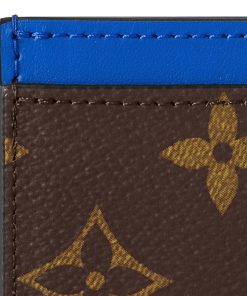 Uomo Louis Vuitton Portacarte E Custodie Per Passaporto | Porta Carte Di Credito Semplice Pm Blu Tie-Dye