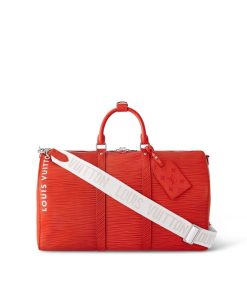 Uomo Louis Vuitton Selezione Di Borse In Pelle | Keepall Bandouliere 50