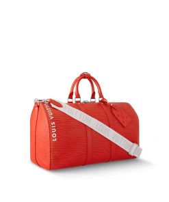 Uomo Louis Vuitton Selezione Di Borse In Pelle | Keepall Bandouliere 50