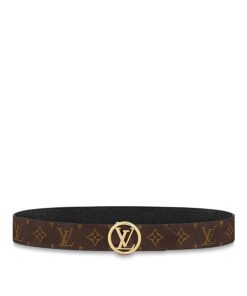 Donna Louis Vuitton Cinture | Cintura Lv Circle 35 Mm Reversibile Nero