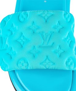 Donna Louis Vuitton Mule E Slider | Mule Bassa Pool Pillow Bleu Clair