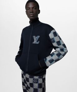 Uomo Louis Vuitton Maglieria E Felpe | Felpa Sportiva In Lana E Pelle