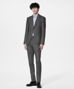 Uomo Louis Vuitton Blazer E Giacche | Giacca Monopetto Cut-Away Pont Neuf In Misto Lana