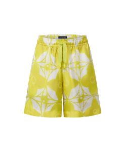 Uomo Louis Vuitton Pantaloni | Shorts In Seta Con Motivo Monogram Shibori