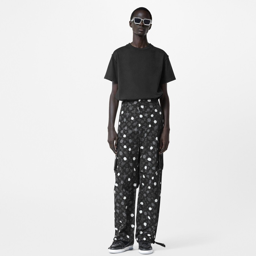 Uomo Louis Vuitton Pantaloni | Lv X Yk Pantaloni Cargo Con Motivo Monogram E Motivo Painted Dots