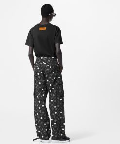 Uomo Louis Vuitton Pantaloni | Lv X Yk Pantaloni Cargo Con Motivo Monogram E Motivo Painted Dots