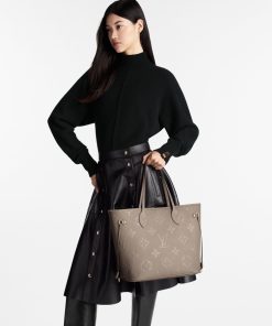 Donna Louis Vuitton Selezione Di Borse In Pelle | Neverfull Mm Grigio Tortora