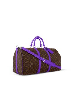 Donna Louis Vuitton Borse Da Viaggio | Keepall Bandouliere 50 Viola