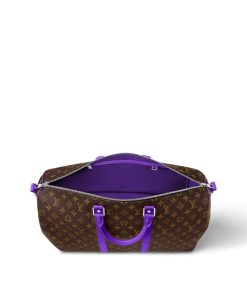 Donna Louis Vuitton Borse Da Viaggio | Keepall Bandouliere 50 Viola