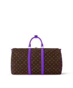 Donna Louis Vuitton Borse Da Viaggio | Keepall Bandouliere 50 Viola