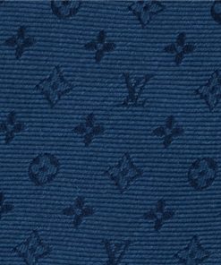 Uomo Louis Vuitton Cravatte E Fazzoletti Da Taschino | Cravatta Neo Monogramissime Blu Marine