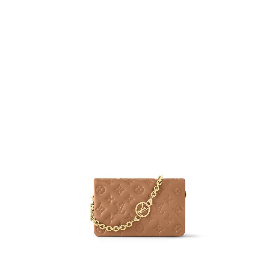 Donna Louis Vuitton Mini Bags | Pochette Coussin Camel