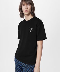 Uomo Louis Vuitton Maglieria E Felpe | T-Shirt Con Firma Noir