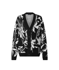 Uomo Louis Vuitton Maglieria E Felpe | Cardigan In Jacquard Con Motivo Thistle