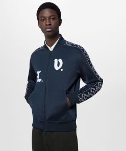 Uomo Louis Vuitton Maglieria E Felpe | Felpa Sportiva Con Firma Ricamata