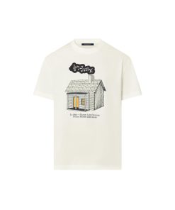 Uomo Louis Vuitton T-Shirt E Polo | T-Shirt Con Motivo Lv House Stampato