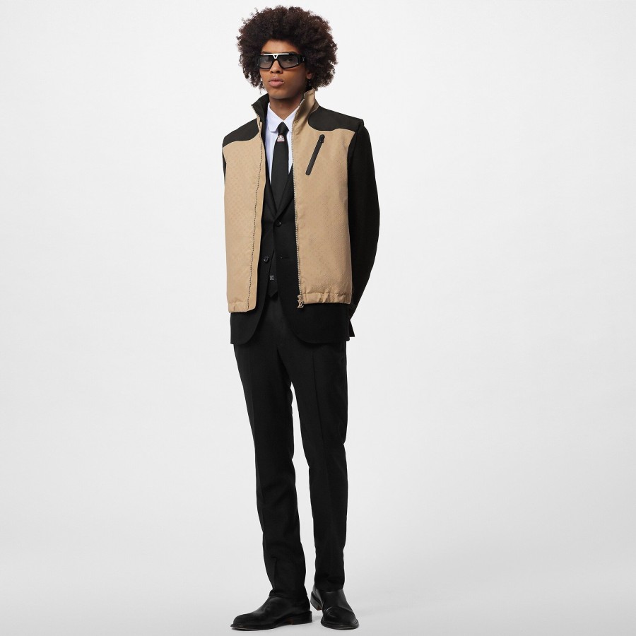 Uomo Louis Vuitton Capispalla E Cappotti | Gilet In Tessuto Tecnico Con Motivo Mini Monogram