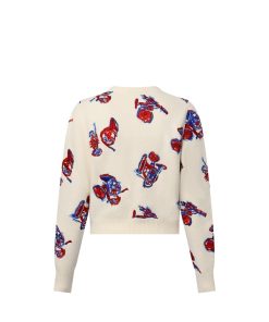 Donna Louis Vuitton Maglieria | Cardigan Con Motivo Trumpet Ricamato