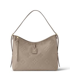 Donna Louis Vuitton Selezione Di Borse In Pelle | Borsa Carryall Mm Grigio Tortora