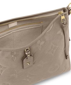 Donna Louis Vuitton Selezione Di Borse In Pelle | Borsa Carryall Mm Grigio Tortora