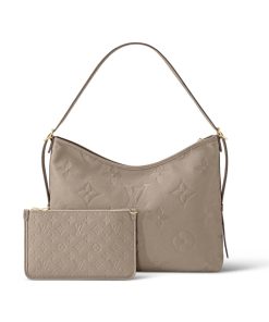 Donna Louis Vuitton Selezione Di Borse In Pelle | Borsa Carryall Mm Grigio Tortora