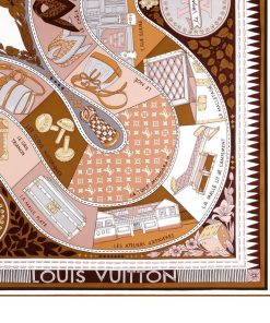 Donna Louis Vuitton Foulard In Seta E Bandeaux | Foulard Jeu De Louis 90