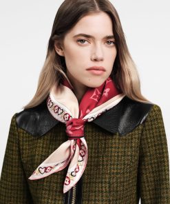 Donna Louis Vuitton Foulard In Seta E Bandeaux | Foulard My True Lv 70