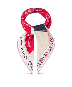 Donna Louis Vuitton Foulard In Seta E Bandeaux | Foulard My True Lv 70