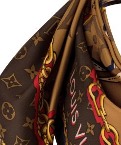 Donna Louis Vuitton Foulard In Seta E Bandeaux | Foulard Tribute To 90