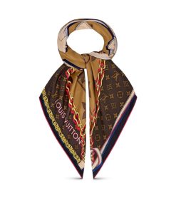 Donna Louis Vuitton Foulard In Seta E Bandeaux | Foulard Tribute To 90