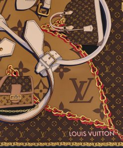 Donna Louis Vuitton Foulard In Seta E Bandeaux | Foulard Tribute To 90