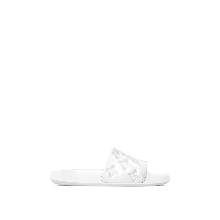 Uomo Louis Vuitton Sandali | Mule Waterfront Bianco