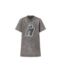 Donna Louis Vuitton Abiti | Abito T-Shirt Con Firma Lv Grafica